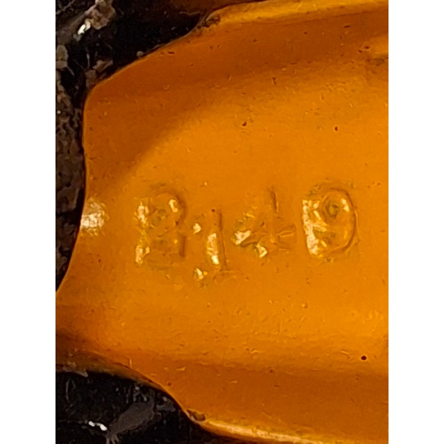Antique Hubley Terraplane Cast Iron Coupe Toy - 3.75" Orange Streamlined Series For Sale - Image 17 of 18