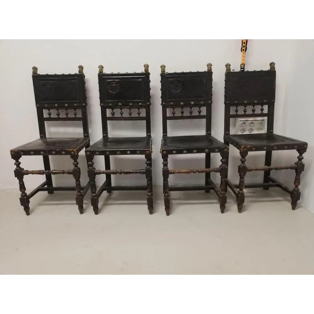 Louis XVIII Style Chairs, 19th Century, Set of 4 For Sale - Image 3 of 12