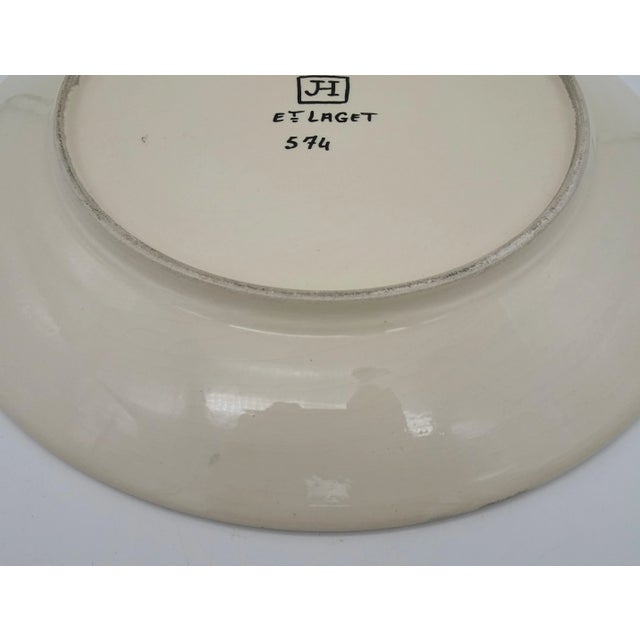 Art Deco 574 Plate Number by Jules Henriot Quimper for Etienne Laget, 1930s For Sale - Image 8 of 10