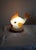 Vintage Fish Table Lamp in Colored Glass & Beech from Joska-Kristall, 1990s For Sale - Image 6 of 9
