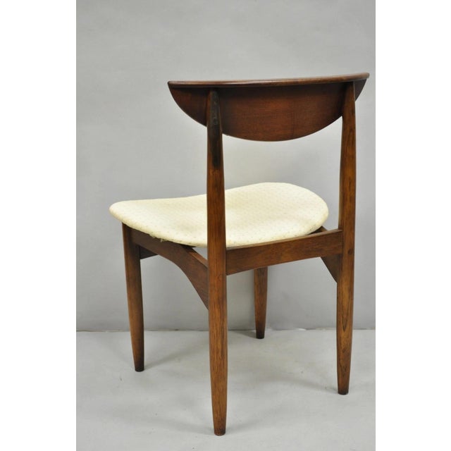 Vintage Lane Perception Mid Century Modern Walnut Dining Side Chair For Sale - Image 10 of 12