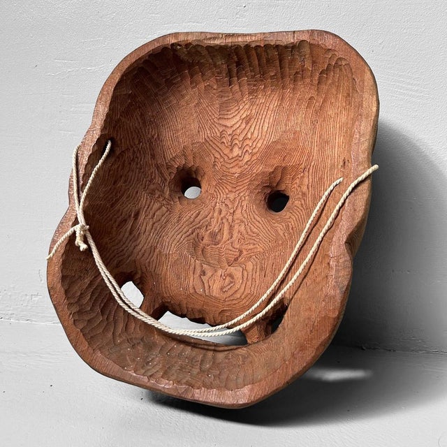 Wooden Kijin-Kei Oni Mask, 1920s For Sale - Image 4 of 11