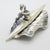 Metal Vintage Italian Handmade Sterling Silver 925 Canoe Rower Figurine, 1970s For Sale - Image 7 of 14