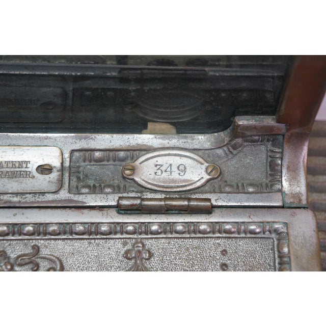 National Cash Register Co. Antique 1908 NCR National Cash Register 349 Total Adding Machine 19" For Sale - Image 4 of 18