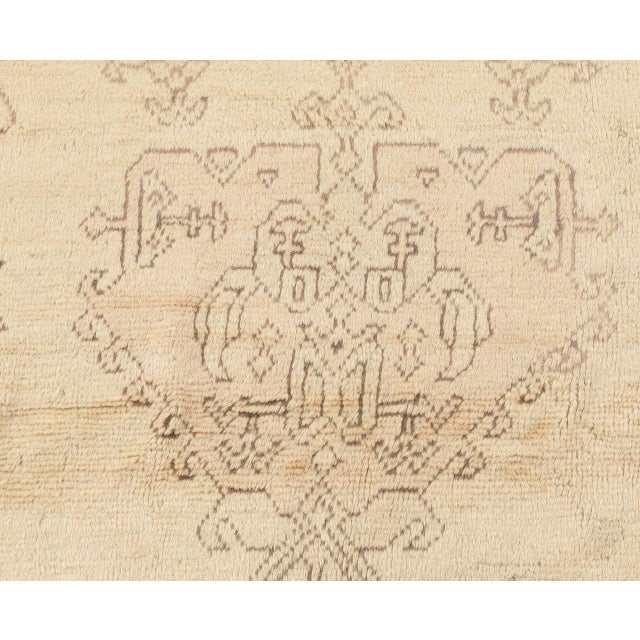 Oversized Antique Turkish Oushak Rug For Sale - Image 4 of 4