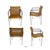 Mid-Century Modern 1970s Italian MCM Curved Cane & Chrome Chairs Set of (4) For Sale - Image 3 of 7
