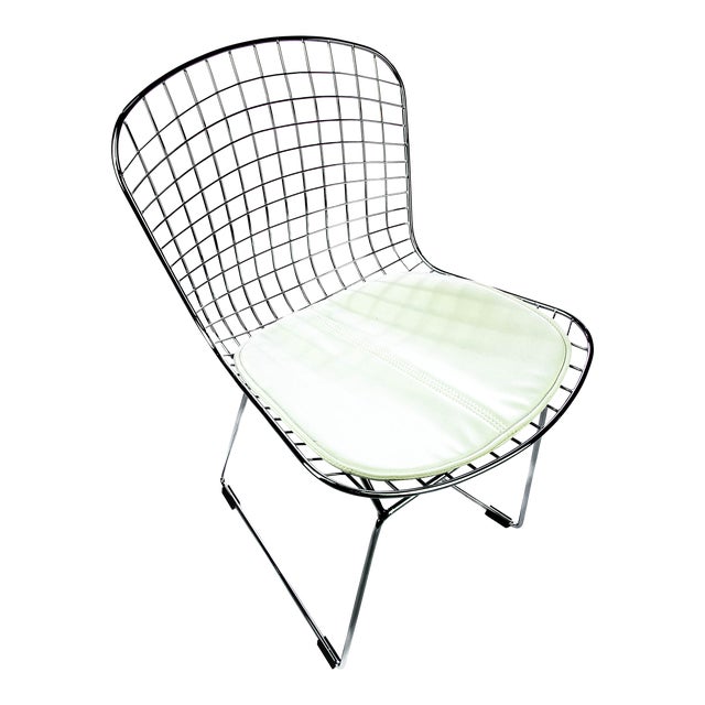 Vintage Mid Century Chrome Mesh Chair For Sale