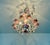 1980s Italian Murano Style Pink Floral Glass Chandelier With Crystals For Sale - Image 15 of 18