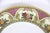 Beautiful vintage colourful rose pink and orange yellow floral dinner plate with a saffron yellow edge and some hand...