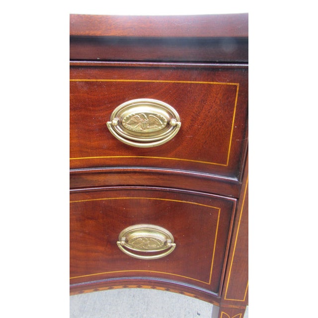 Traditional 1980s Henkel Harris Mahogany Sideboard Federal Designer For Sale - Image 3 of 9