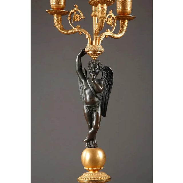 Traditional Early 19th Century Empire Candelabras, Set of 2 For Sale - Image 3 of 10