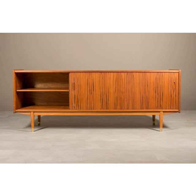Wood Vintage Scandinavian Teak Sideboard by Nils Jonsson for P.S. Heggen, 1960s For Sale - Image 7 of 13