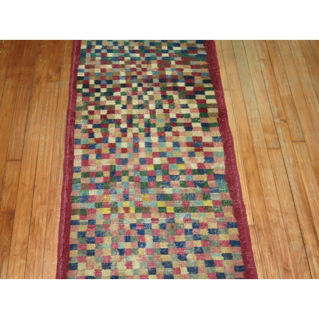 Vintage Turkish Deco Runner - 2'4" x 19'6" For Sale - Image 4 of 18