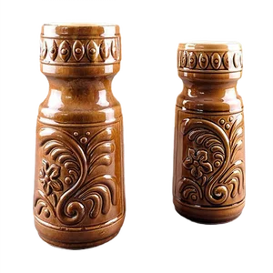 Vintage Ceramic Vases from VEB BKK, 1970s, Set of 2