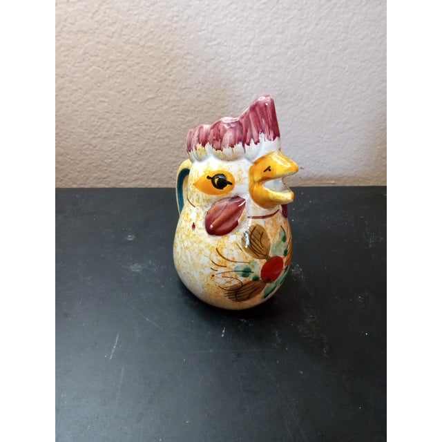 1980s Handpainted From Italy Rooster Creamers or Bud Vases - a Pair For Sale In Dallas - Image 6 of 8