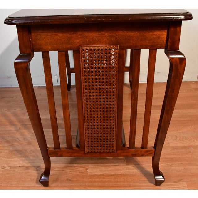 1930s English Regency Mahogany Office Desk / Writing Desk For Sale - Image 9 of 13
