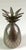 Vintage Polished Pewter Pineapple Shaped Candle Holder For Sale - Image 10 of 12