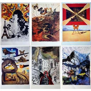 Salvador Dali, Suite Papillon, SNCF, Lithograph For Sale