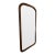 Vintage Antique Solid Cherry Wood Beveled Wall Mirror 1930s 1940s For Sale