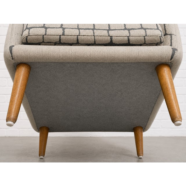 Pair - Danish Mid Century Modern Teak + Wool Armchairs, C. 1960’s For Sale - Image 9 of 14