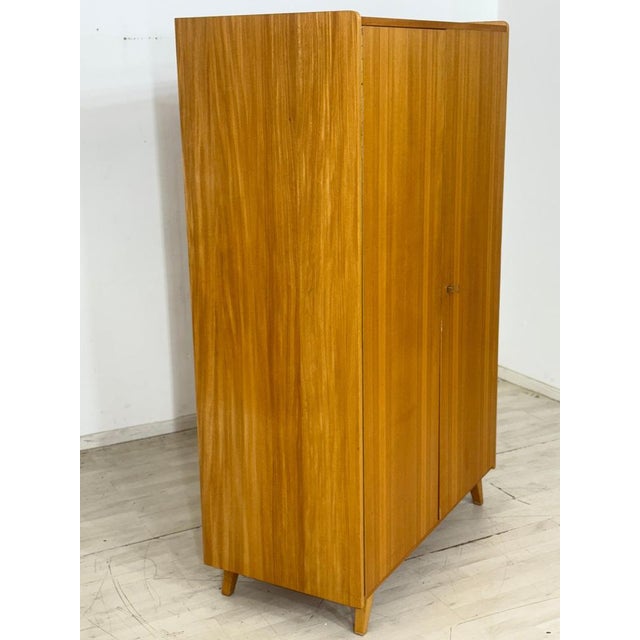 Mid-Century Modern Wardrobe in Light Wood, 1960s For Sale - Image 6 of 13