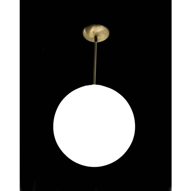 Vintage Mid-Century Globe Pendant Light | Chairish