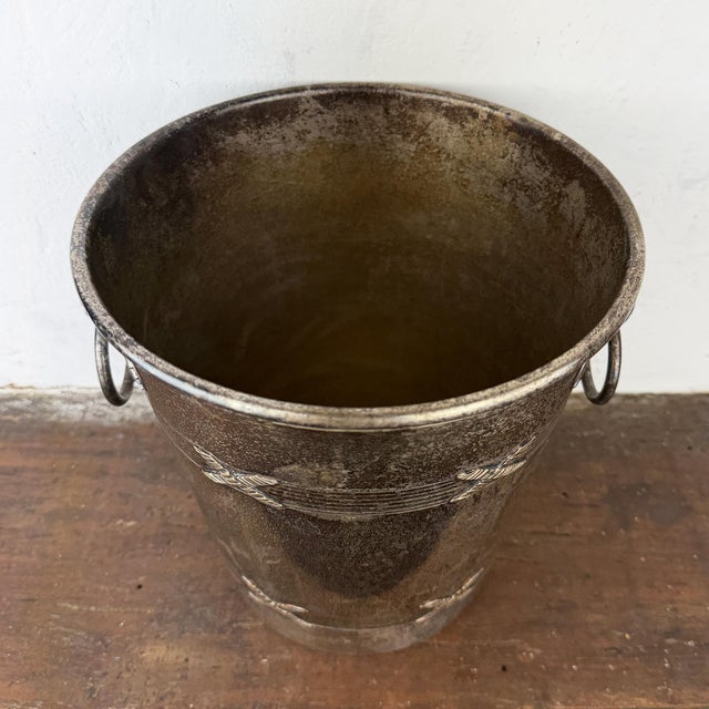 Antique French Silver-Plated Champagne Bucket from Agrit Paris, 1890s For Sale - Image 14 of 17