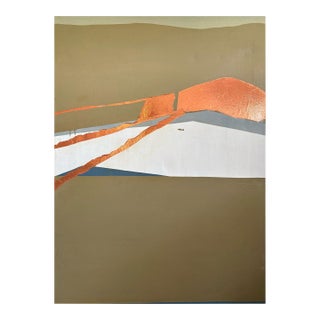 Barbara Beck 1970s Abstract Oil Painting on Canvas Large Scale For Sale