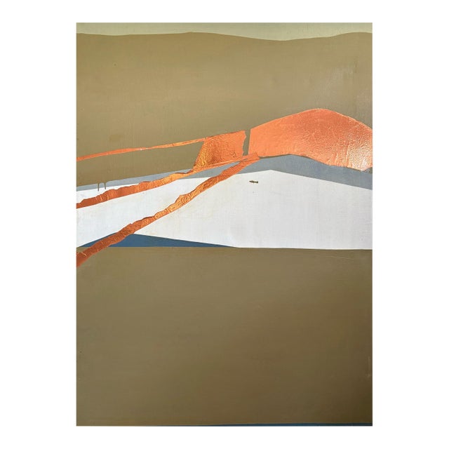 Barbara Beck 1970s Abstract Oil Painting on Canvas Large Scale For Sale