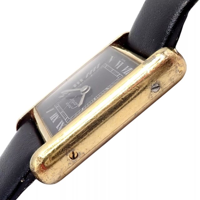1970s Cartier Must De Silver 925 Argent Vermeil Manual Wind