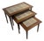 MCM Danish Modern Walnut Tile-Top Nesting Tables For Sale