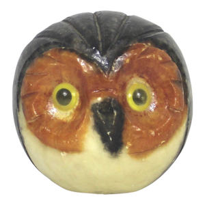 Hand Carved Italian Alabaster Owl Mid Century