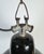 1950s Industrial Black Enamel Factory Lamp with Cast Iron Top, 1950s For Sale - Image 5 of 16