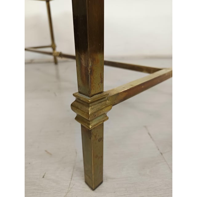 Vintage Gold Brass Coffee Table, 1950s For Sale - Image 9 of 18