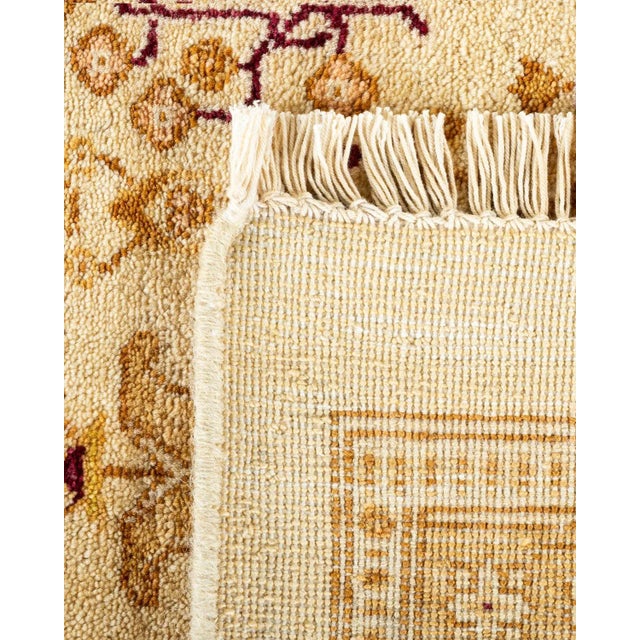 2000 - 2009 Mogul, One-of-a-Kind Hand-Knotted Area Rug in Ivory, 7' 10" x 10' 1" For Sale - Image 5 of 8
