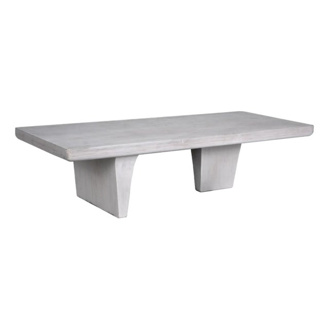 NOIR Ward Coffee Table, White Wash For Sale