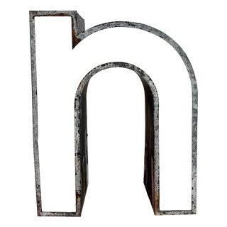 Vintage Illuminated Advertising Letter N, 1960s For Sale
