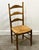 Rustic French Oak Farmhouse Country Dining Chairs Wit Rush Seating, Set of 6 For Sale - Image 3 of 7