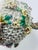 1920s Porcelain Flower Encrusted Vase For Sale - Image 5 of 10