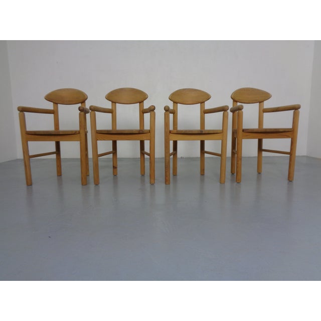 Wood Danish Pine Dining Chairs by Rainer Daumiller for Hirtshals Sawværk, 1970s, Set of 4 For Sale - Image 7 of 14