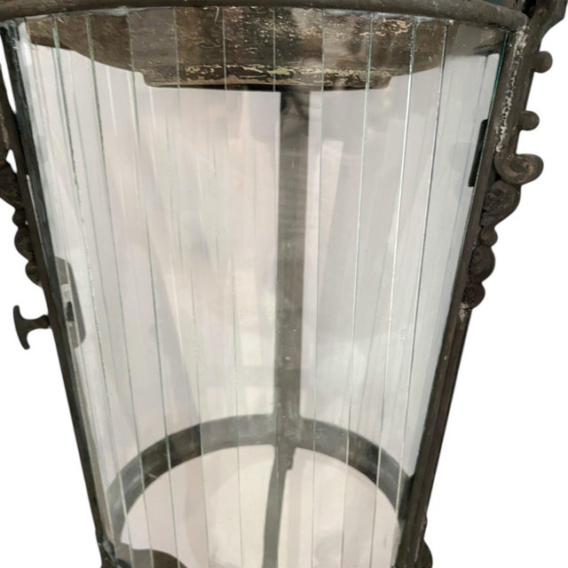 18th Century 18th Century Venetian Bronze Large Lantern For Sale - Image 5 of 5