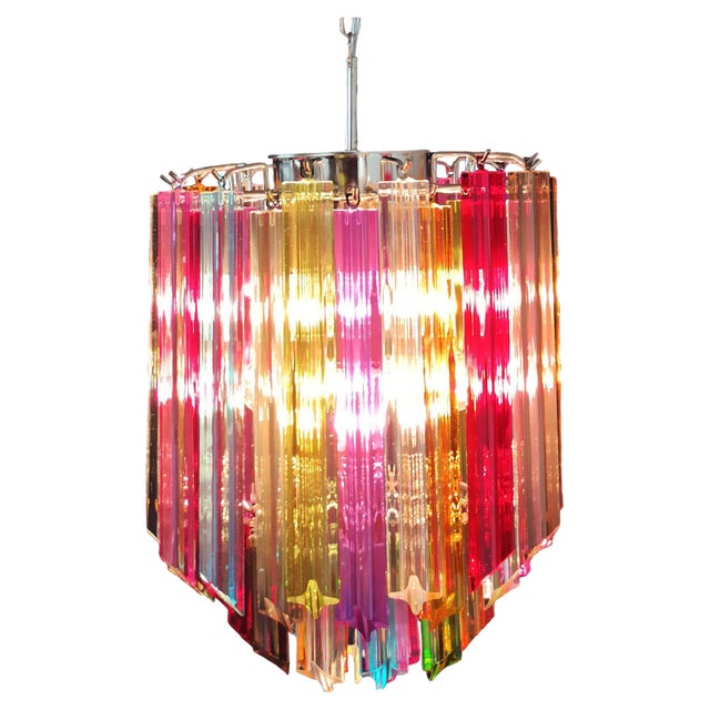 Vintage Murano Chandelier, 1980 For Sale