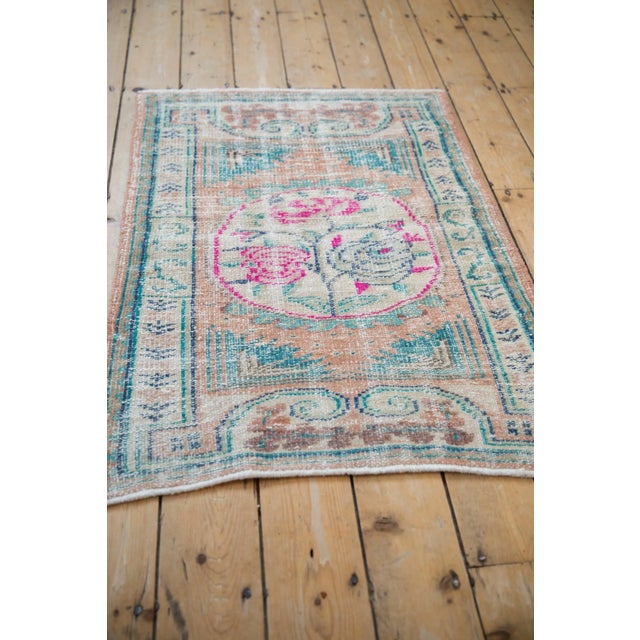 1960s Vintage Distressed Oushak Rug - 2'8" X 3'7" For Sale - Image 5 of 8