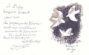 1965 Lithograph "Hommage À Dufy" by Georges Braque