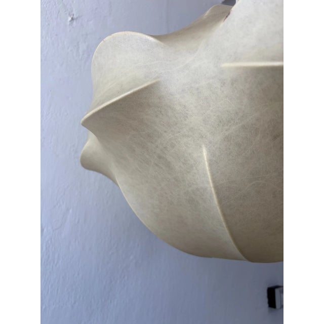 Huge Rare Cocoon Mid Century Modern Pendant Chandelier Flos Castiglioni Resin For Sale - Image 9 of 12