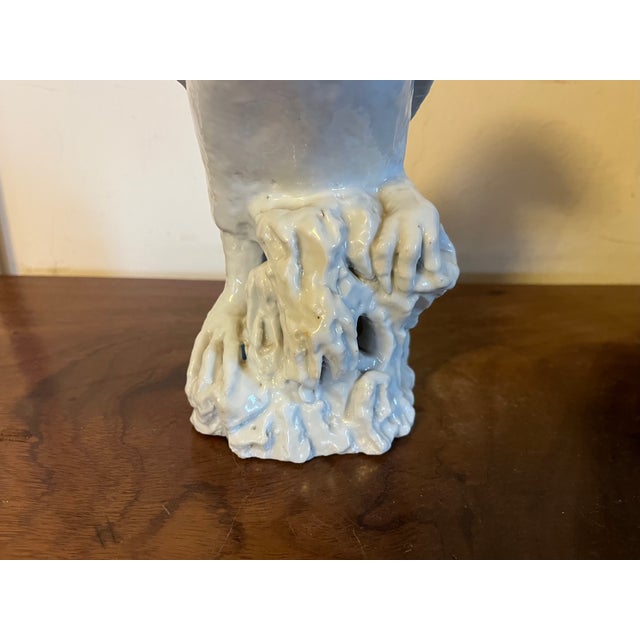 Antique 18th Century Chinese Blanc De Chine White Porcelain Parrot For Sale - Image 13 of 18