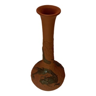 Antique Japanese Meiji Tokoname Vase For Sale