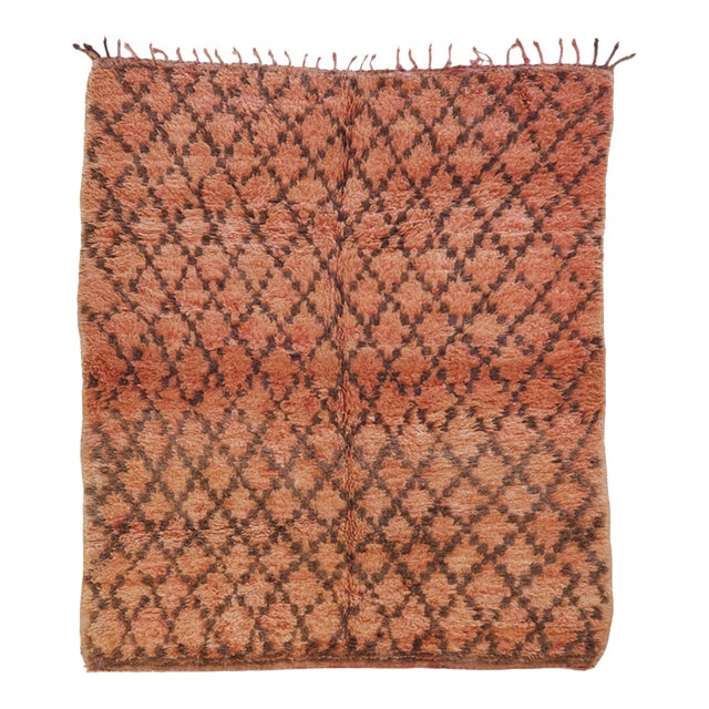 1980s Boujad Berber Rug - 8 X 6.6 Ft For Sale