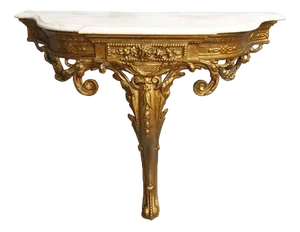 Antique French Gilt Console Table