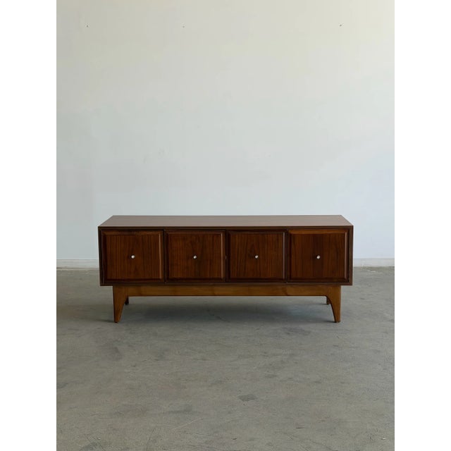 Vintage Mid Century Media Console For Sale - Image 4 of 14